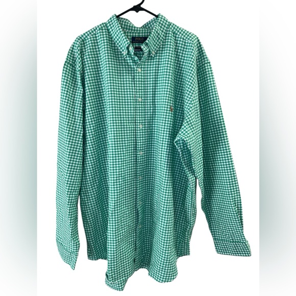 Polo Ralph Lauren Other - Polo Ralph Lauren classic fit green plaid long sleeve button down collared shirt